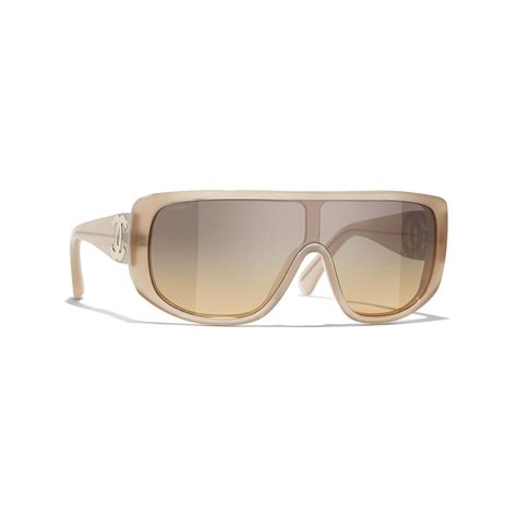 chanel shield sunglasses|chanel rimless sunglasses women.